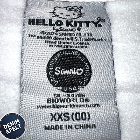 Hello Kitty Womens 50th Anniversary Embroidered Graphic Sweatshirt/Pullover| NEW - Picture 13 of 14